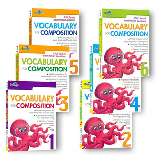 Dolphin Vocabulary For Composition  章鱼词汇书 新加坡英语 写作词汇 小学123456年级 章鱼词汇书 创意写作 英文原版书籍