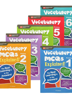 新加坡英语 词汇练习册 小学高难度 Vocabulary MCQS Explained 每题有详解 新加坡教辅 英文原版新加坡MC出版