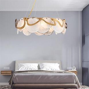 简约美观个性客厅吊灯后现代北欧艺术卧室书房创意电镀玻璃吊灯