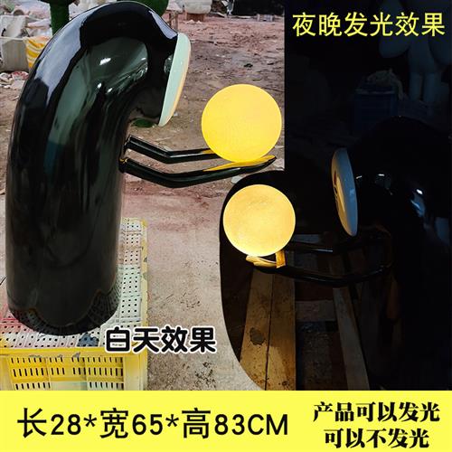 玻璃钢无脸男落地商场开业日式礼物装饰摆件卡通动漫千与千寻雕塑