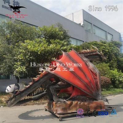 恐龙模型机械电动喷烟特效飞龙源头工厂手工制作景区亮点人气摆件