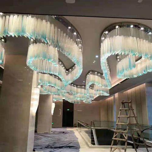 酒店大堂展厅艺术创意吊灯走廊LED水晶吊灯