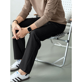 男秋季 2025新款 商务通勤高级感宽松微弹西装 直筒垂感休闲长裤 裤 子