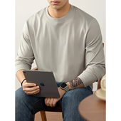 天然亲肤打底衫 SILKBAM云竹纤维抗菌T恤长袖 男秋2025新款 宽松内搭