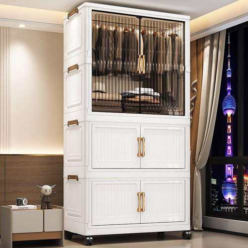 免安装儿童衣柜多层宝宝衣服收纳架家用卧室收纳柜储物柜婴儿衣橱