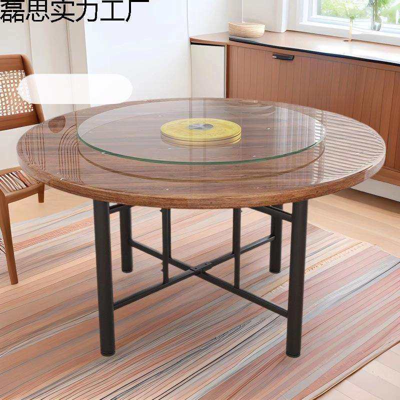 实木折叠餐桌10人15人家用饭店大圆桌带转盘食堂餐馆圆桌面板台面,3C数码配件,USB灯,淘宝优惠券,粉丝福利购,淘宝优惠卷