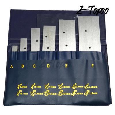 HUOTO英制6件套可调平行垫块调整平行铁套装量块机床垫铁7mm