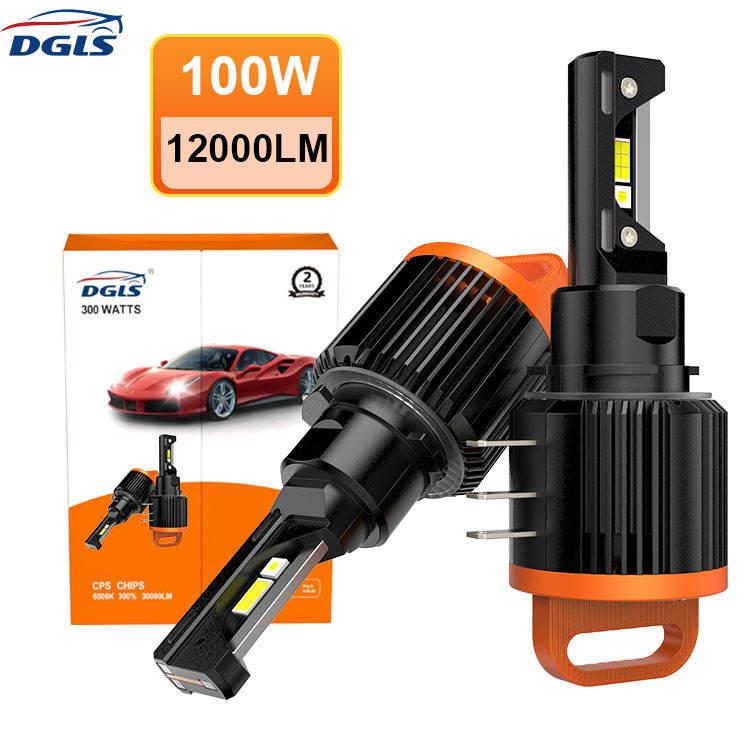 DGLSH15超亮100W12000lm汽车大灯ledh1h7h11h4led汽IP68