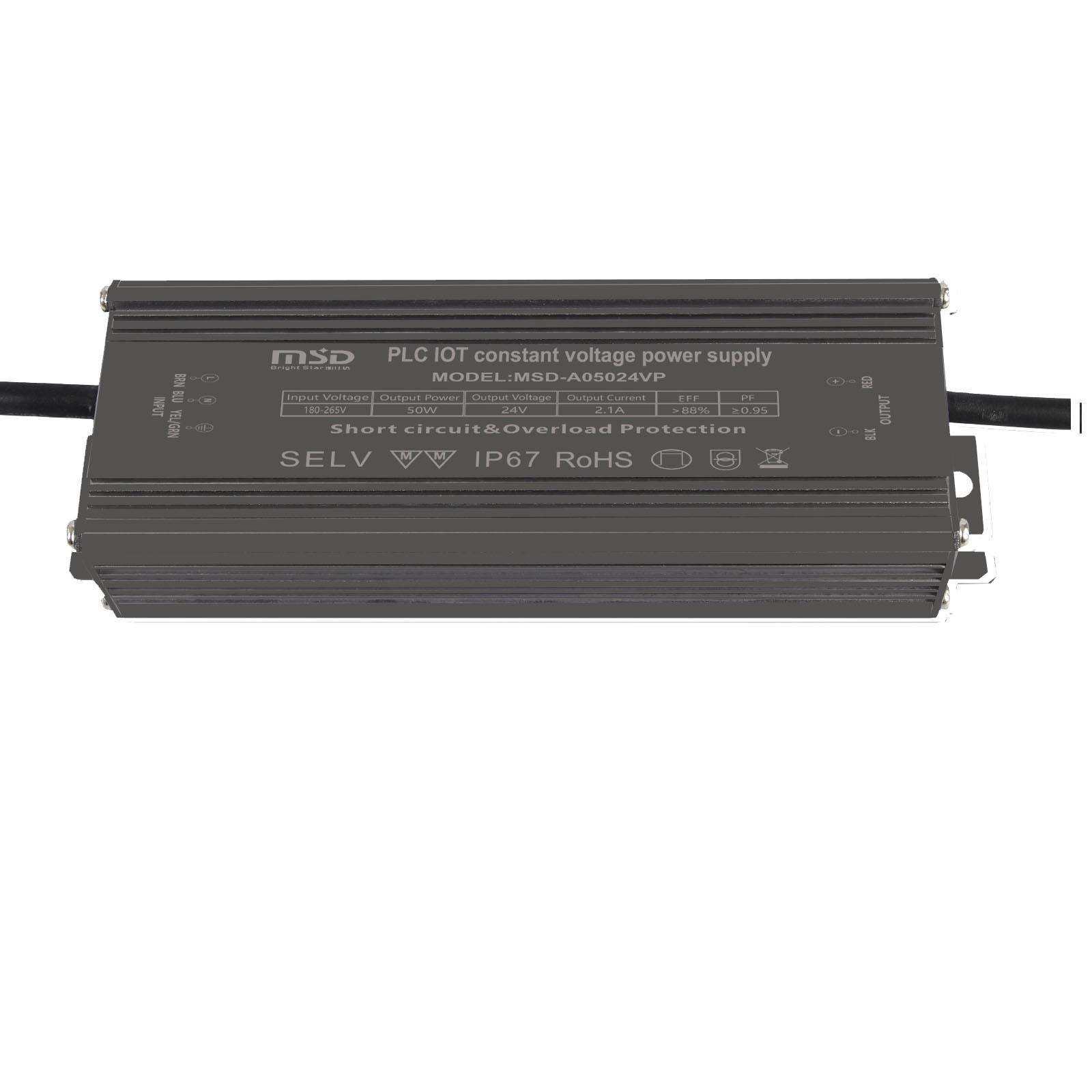 明仕达PLC-IoT一体化智能电源 50W 恒压 智慧城市/农业/商超