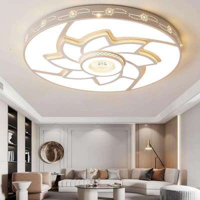 客厅大灯吸顶灯led特大超大尺寸圆形花型120cm大厅灯办公室大灯具