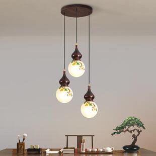 楼梯长吊灯新中式loft楼梯灯复式楼挑空旋转楼梯间2025年新款吊灯