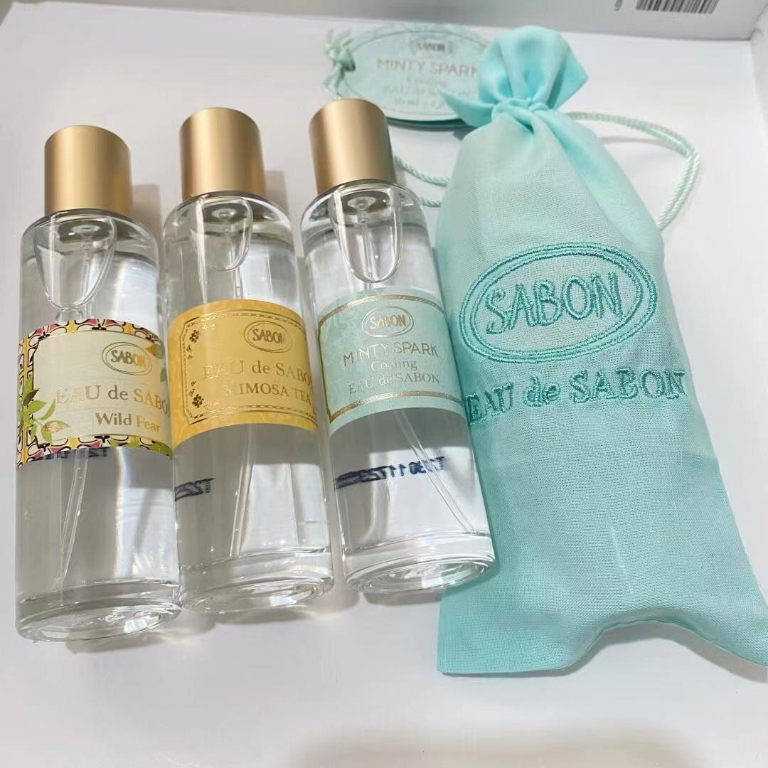sabon薄荷香水夏日出逃玫瑰麝香