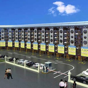 垂直循环类停车设备室内户外停车场机械式智能车牌车位锁智能停车