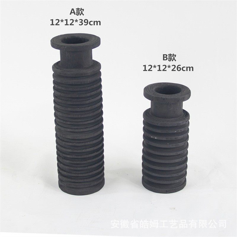 厂家销售手工碳化木质工业风摆件创意螺纹花瓶民宿酒店艺术装饰品,汽车零部件/养护/美容/维保,减震器防尘罩,淘宝优惠券,粉丝福利购,淘宝优惠卷