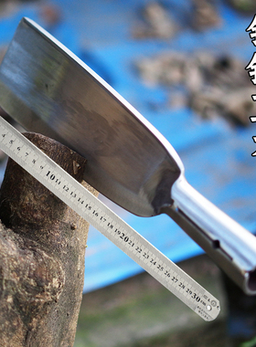 砍树刀劈柴刀纯手工锻打开山锰钢丛林户外大刀德国进口特殊钢弯刀