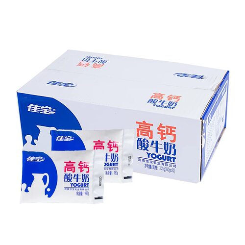 佳宝 高钙酸奶 风味发酵乳酸牛奶袋装160g整箱（原箱发货）b