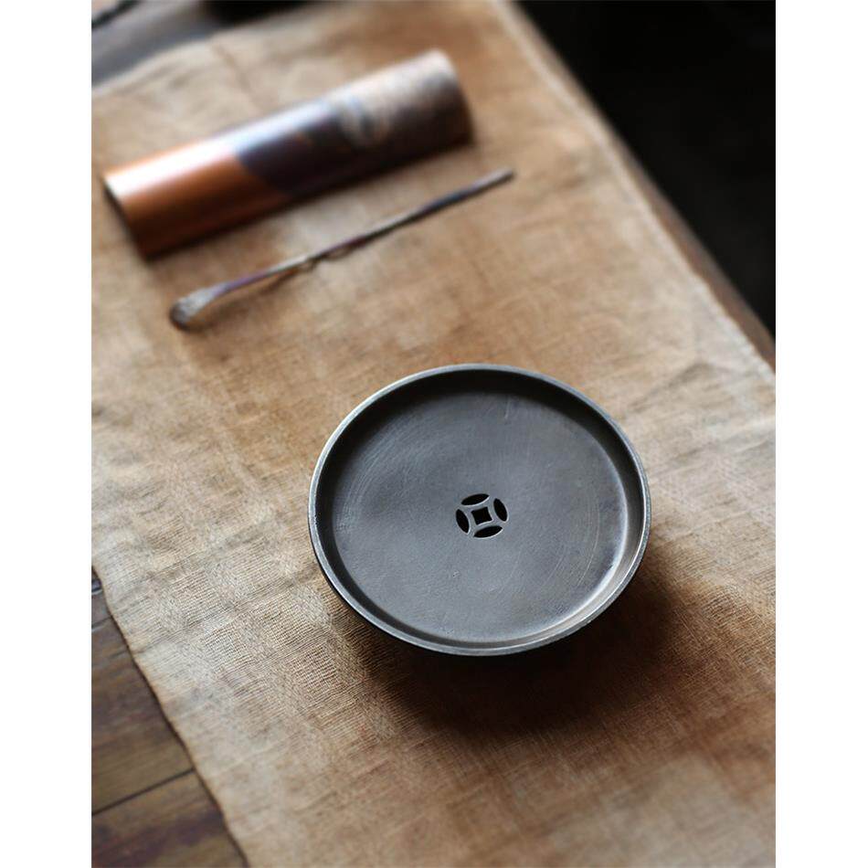 潮阳锡茶盘 手工壶承 紫砂壶承壶垫壶托 托干泡台 建水茶台银 养