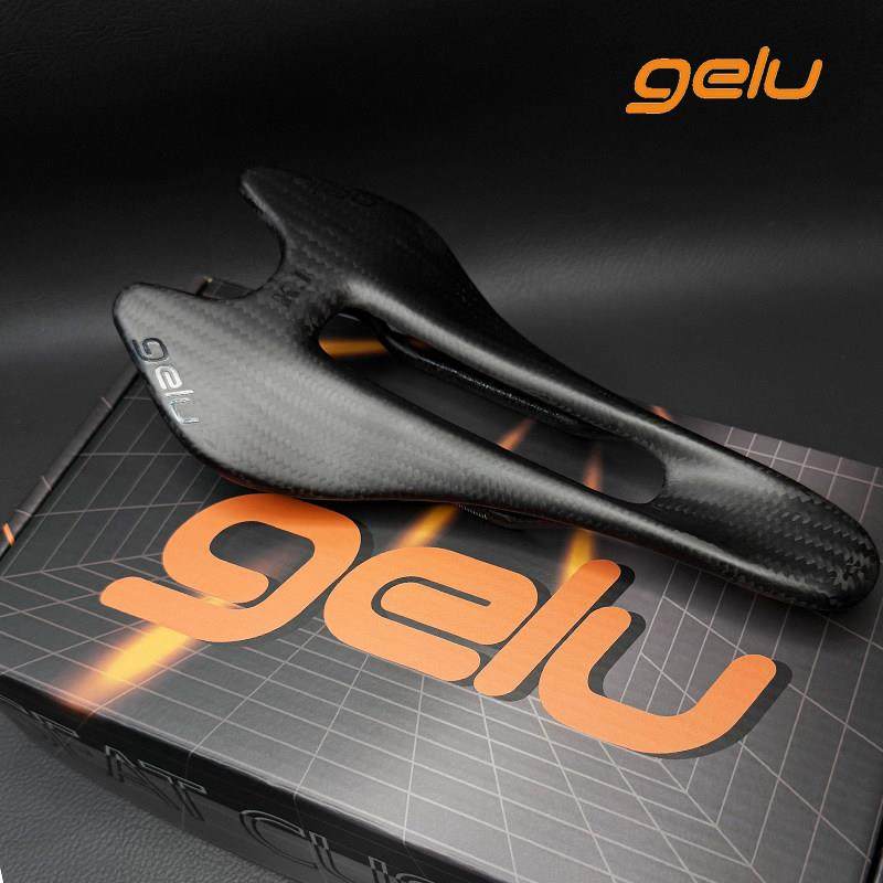 gelu碳纤维坐垫发烧超轻公路车全碳自行车座垫54g减重大中空鞍座