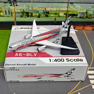 Aviation AV4402 阿提哈德航空波音B787-9 A6-BLV客飞机模型1/400