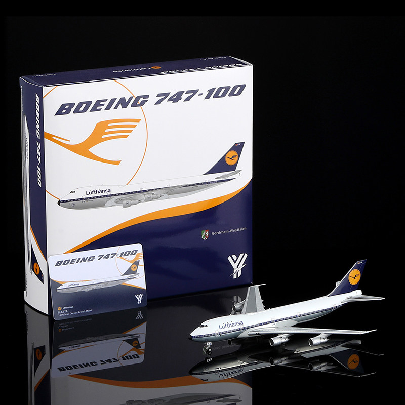 YY飞机模型汉莎航空波音B747-100图片