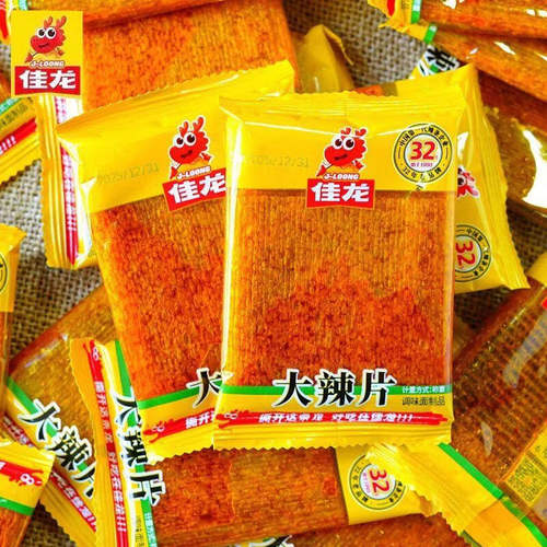 佳龙大辣片甜辣味辣条非油炸面筋制品散装休闲解馋经典怀旧零食