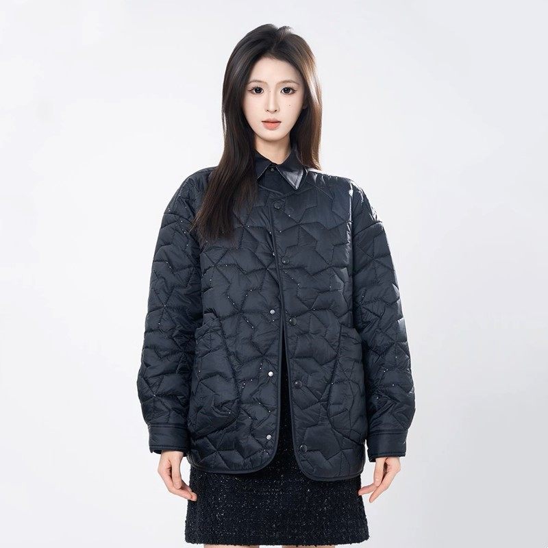 阿玛施新雪丽棉服亮片棉衣外套女