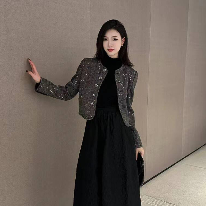 AMASS/阿玛施千金小香风短外套女