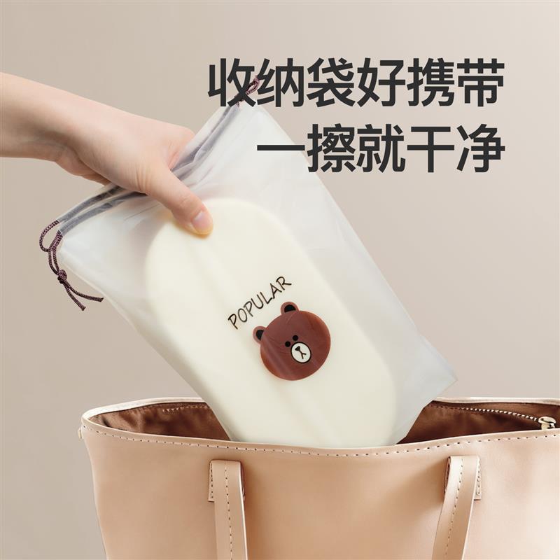 Tumibear自成调宝宝餐盘婴幼儿吸盘式自主进食矽胶外出专用副食品