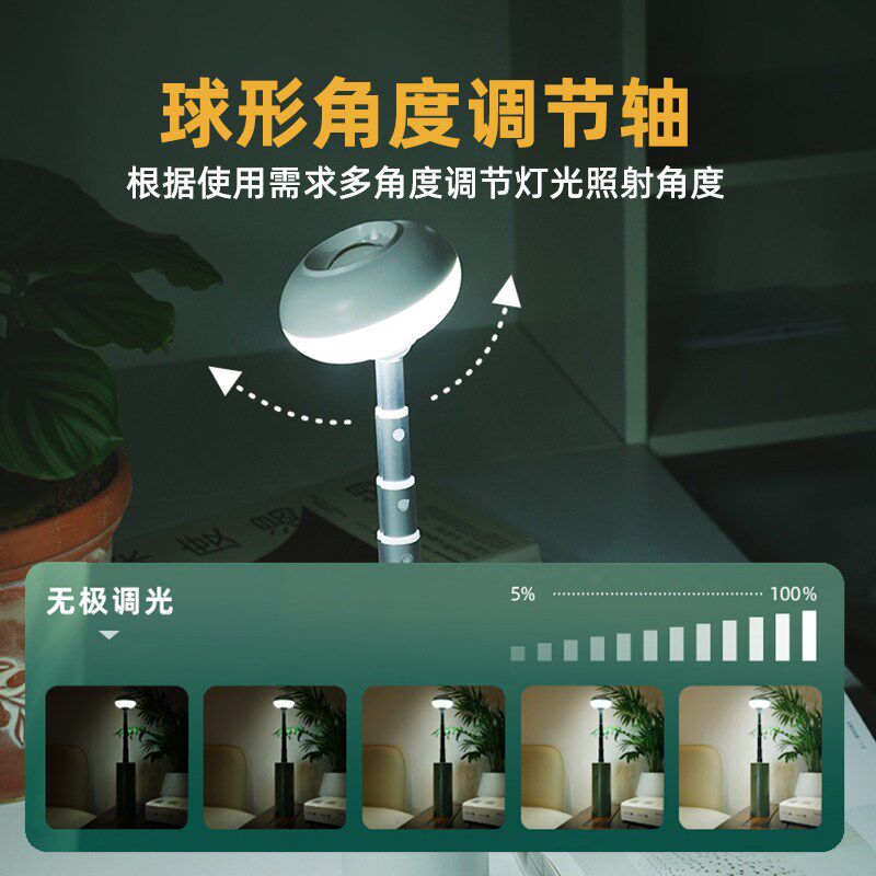 车载阅读灯汽车内可充电LED照明灯后排写作业小夜灯usb驾驶室内饰