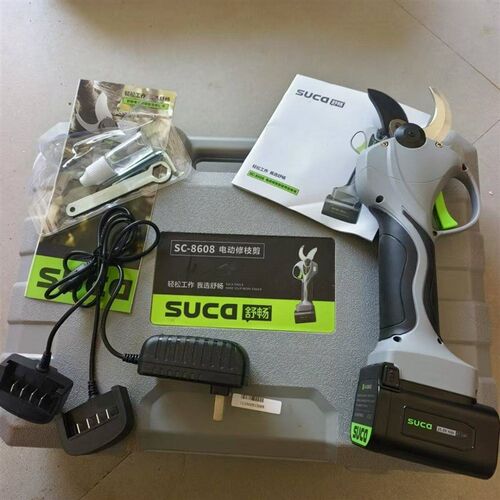 舒畅正品8608电动修枝剪刀锂电充电式剪刀果树粗枝专用电剪子剪枝