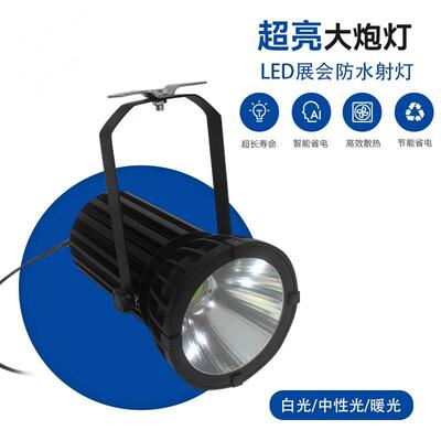 防水射灯LED展览射灯100W展会车展舞台聚光灯户外防水会展大炮灯
