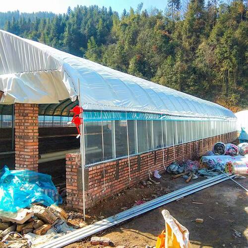 大棚骨架钢管温室定制养殖大棚蔬菜大棚连身连栋种植棚热浸镀锌全