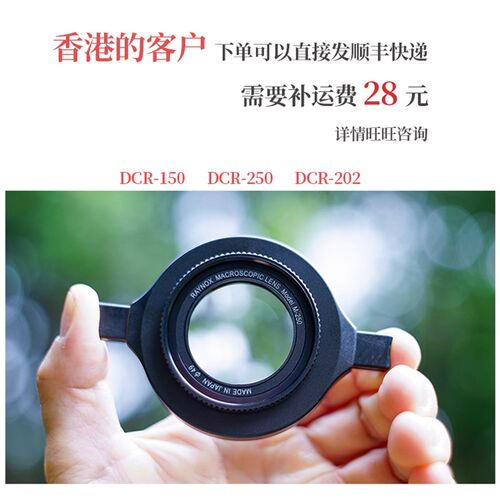 Raynox DCR-250微距镜 雷诺士昆虫花卉近摄镜 神牛闪光灯摄影套装