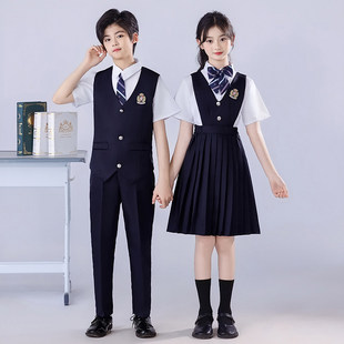 新款儿童合唱朗诵演出服女童小学生诗演讲比赛礼服幼儿园毕业服装