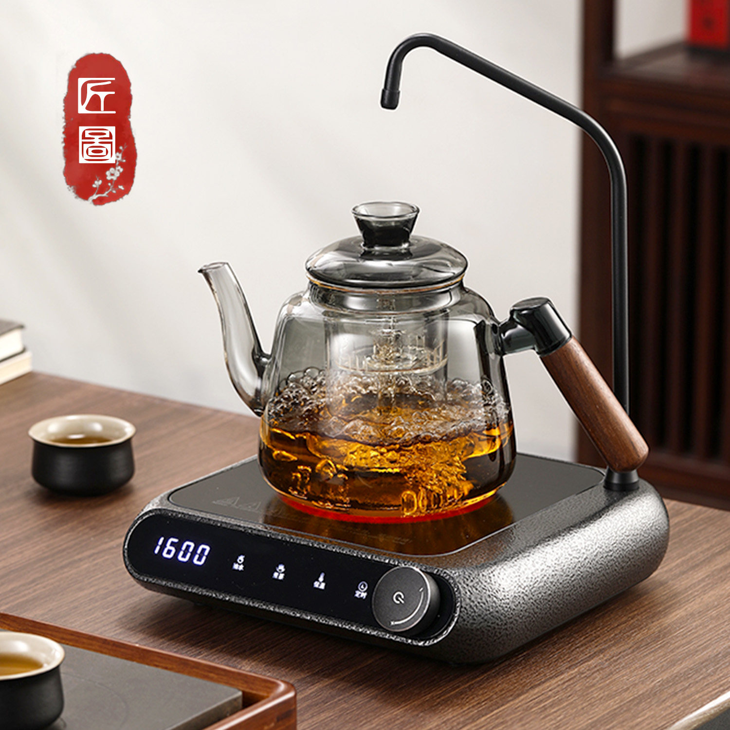 匠图新款自动上水电陶炉煮茶专用煮茶器套装高端小型煮茶炉养生壶