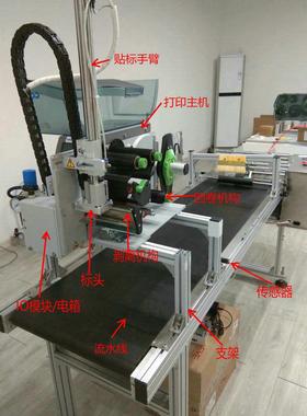 高赋码 电商物流快速贴标机 德国CAB squix4 快递单自动贴标机