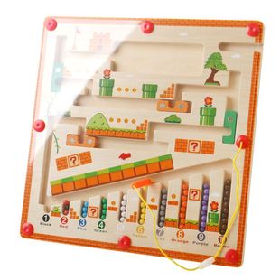 宝宝磁力迷宫走珠磁性运笔颜色分类3到6岁儿童益智专注力训练玩具
