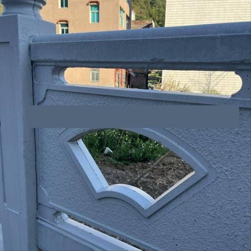 水泥仿石护栏扇形中式景区河道围栏鱼塘混凝土预制仿大理石围栏杆