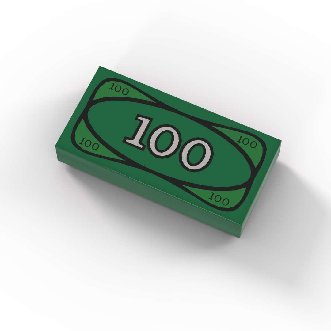 1x2零件纸币积木搭配消费场景