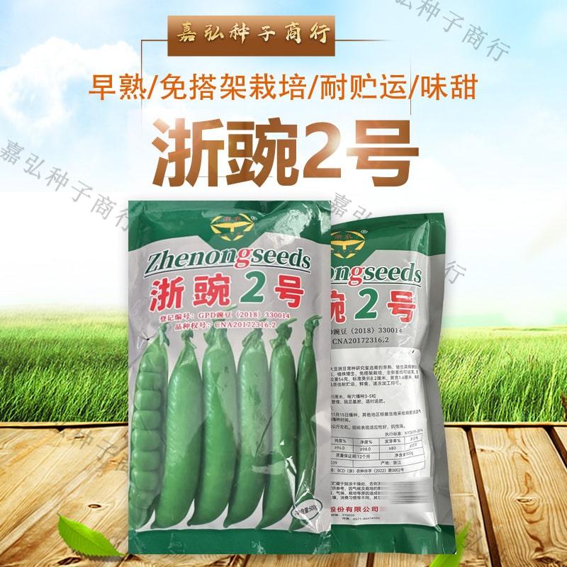 浙豌2号早熟矮生菜用豌豆种子 生育期165天左右 免搭架 叶绿 白花