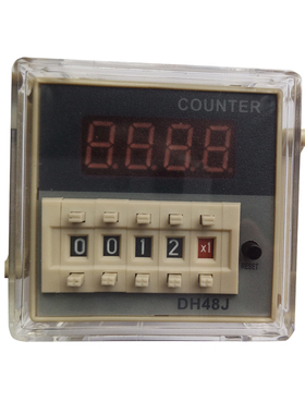 数显DH48J电子计数器DH48J-8预置计数继电器220V380v24v变压器