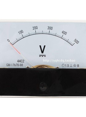指针式直流电压表44C2-5V10V20V30V 50V100V250V500V机械电压表头