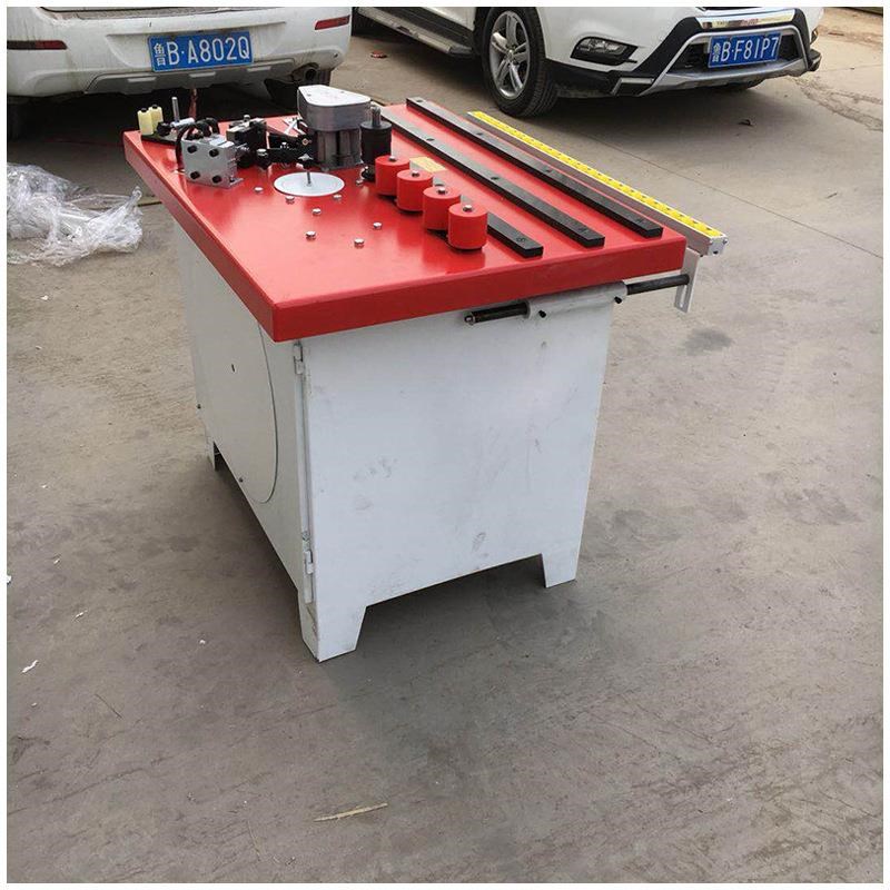 MD517A双面涂胶手动曲直线封边机 双开门木工机械设备 修边机