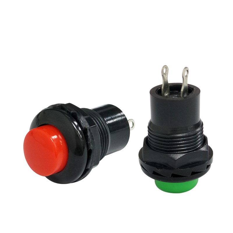 按钮开关 小型按钮开关 自动复位开关 DS-313 DS313 12MM 红/绿