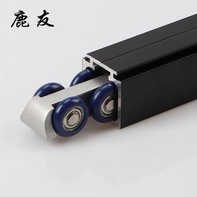 推拉门滑轮厨房玻璃不锈钢木门移门双向缓冲阻尼吊轮吊门轨道配件