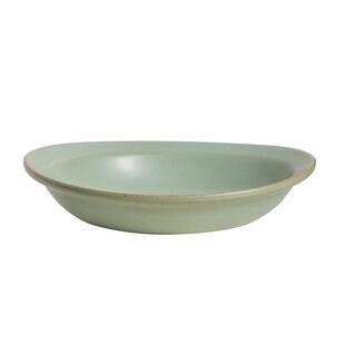 粗陶家用菜碗创意椭圆复古风米白色元 日式 宝碗船形盘陶瓷网红餐具