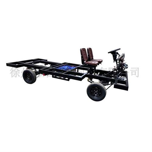 电动四轮载重餐车巡游花车货运车仓库运转车加重实心轮胎底盘