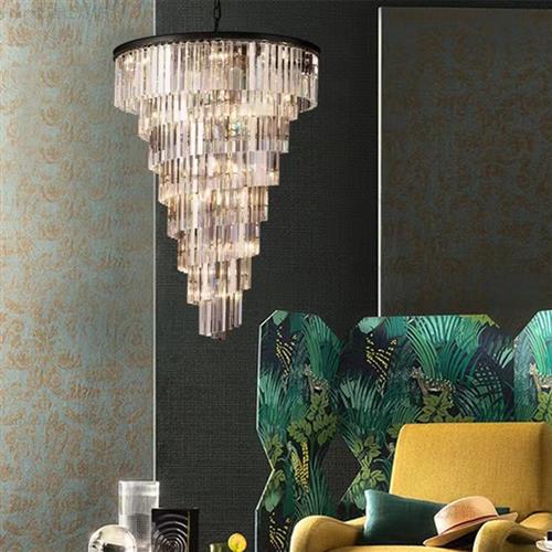 后现代轻奢灯年新款水晶吊灯简约大气卧室餐厅美式水晶吊灯