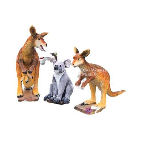 仿真动物制作源头厂家纯手工贴毛袋鼠考拉电动模型摆件,玩具/童车/益智/积木/模型,仿真/动物玩偶,淘宝优惠券,粉丝福利购,淘宝优惠卷