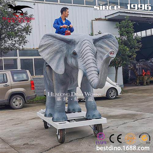 仿真猛犸象大象仿真动物模型工厂机械骑乘动物互动引流